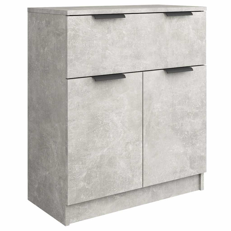 Dulap, gri beton, 60x30x70 cm, lemn prelucrat