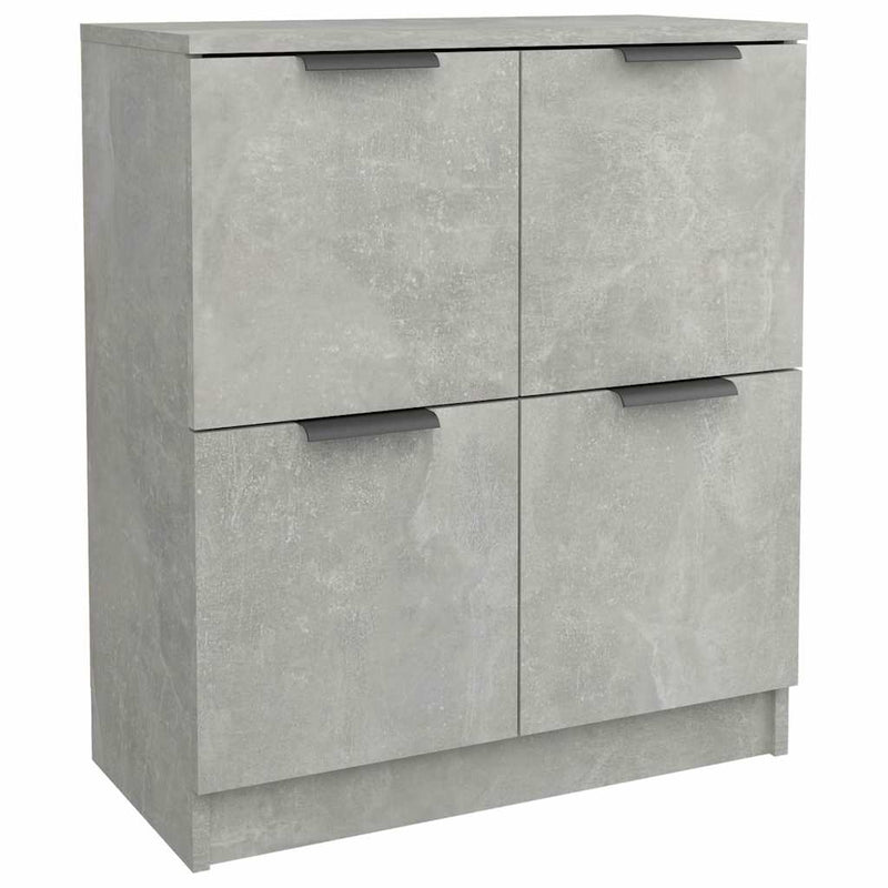 Dulap, gri beton, 60x30x70 cm, lemn prelucrat