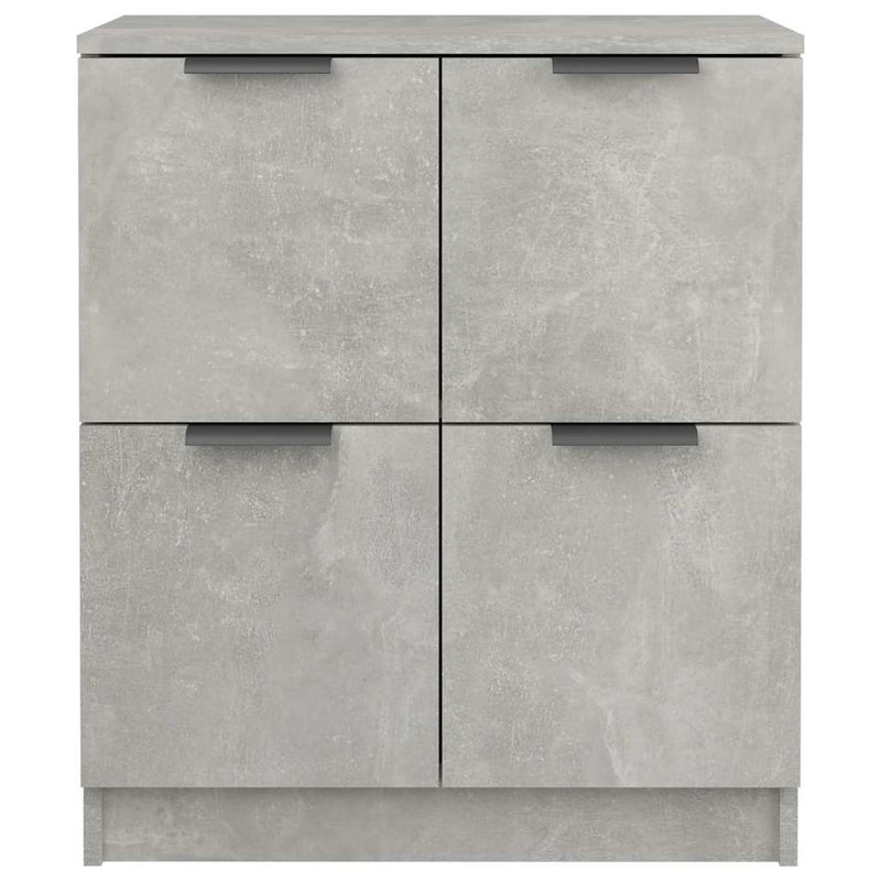 Dulap, gri beton, 60x30x70 cm, lemn prelucrat