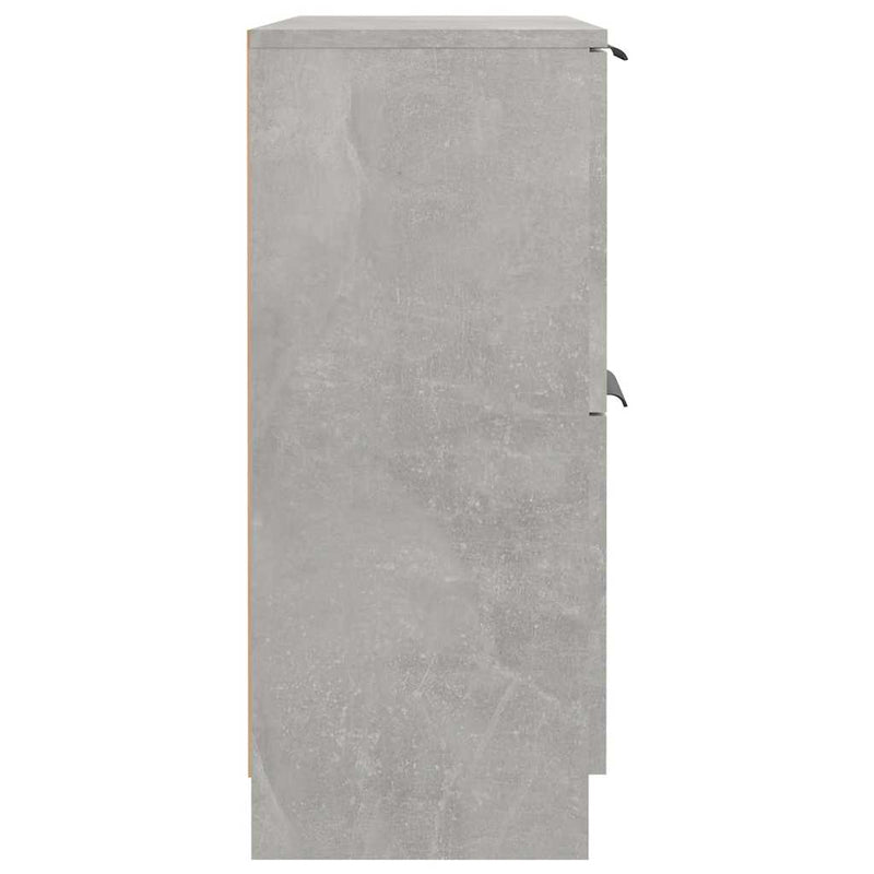 Dulap, gri beton, 60x30x70 cm, lemn prelucrat