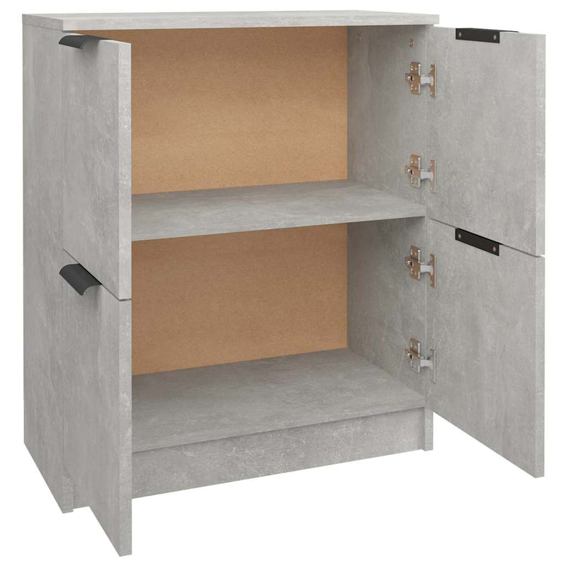Dulap, gri beton, 60x30x70 cm, lemn prelucrat