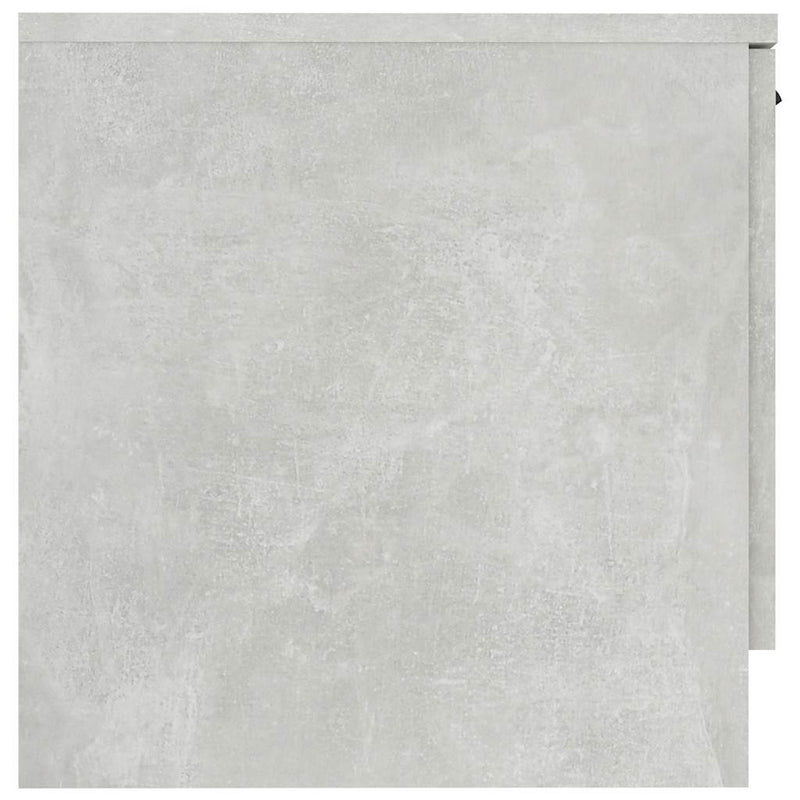 Noptiere, 2 buc., gri beton, 40x39x40 cm
