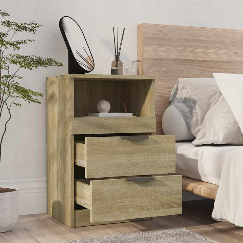 Noptiere Stejar Sonoma Medium Engineered wood