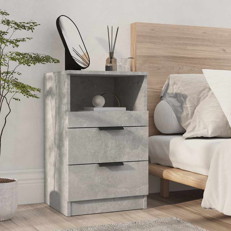 Noptiere Gri Beton Medium Engineered wood