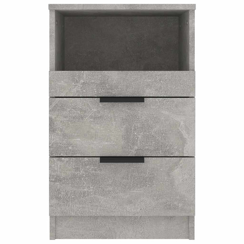 Noptiere 2 buc. Gri Beton Standard Engineered wood