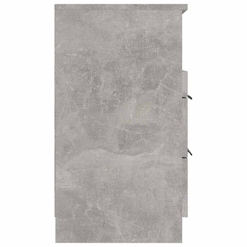 Noptiere 2 buc. Gri Beton Standard Engineered wood