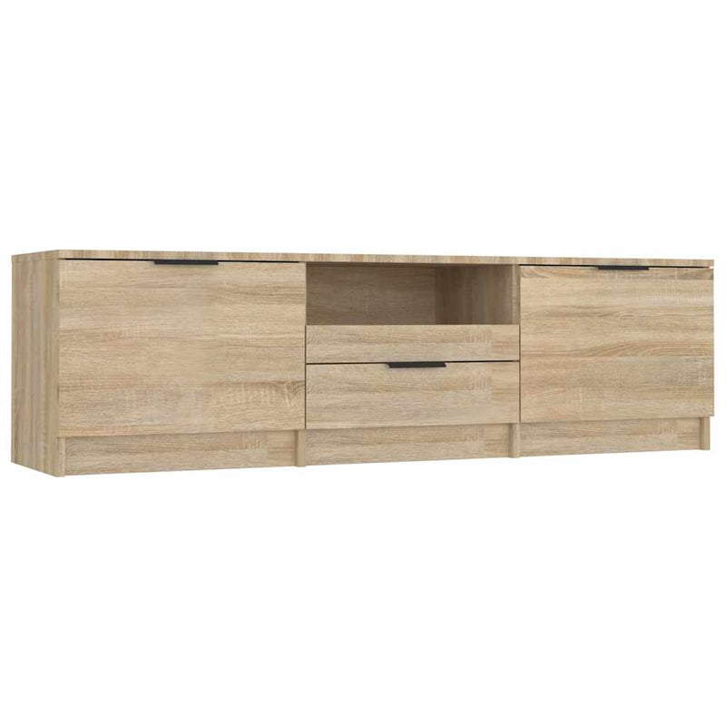 Comodă TV din stejar Sonoma 140x35x40 cm, lemn stratificat