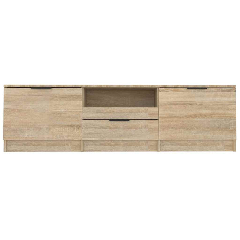 Comodă TV din stejar Sonoma 140x35x40 cm, lemn stratificat