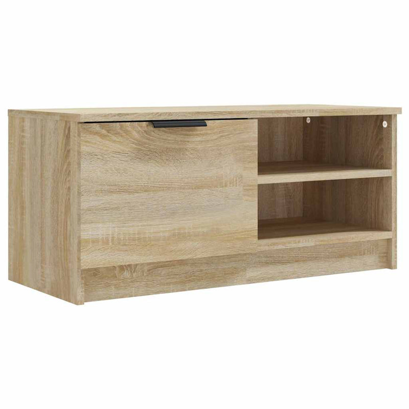 Comodă TV, 2 buc., stejar sonoma, 80x35x36,5 cm, lemn prelucrat