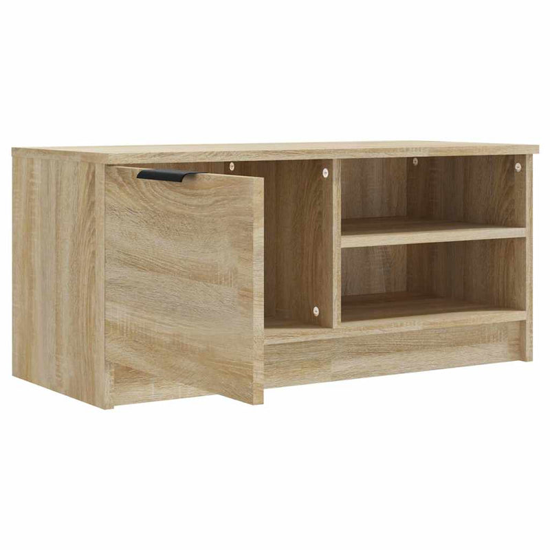 Comodă TV, 2 buc., stejar sonoma, 80x35x36,5 cm, lemn prelucrat