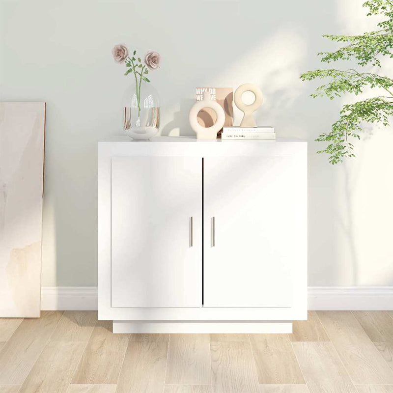 Dulap, alb, 80x40x75 cm, lemn prelucrat