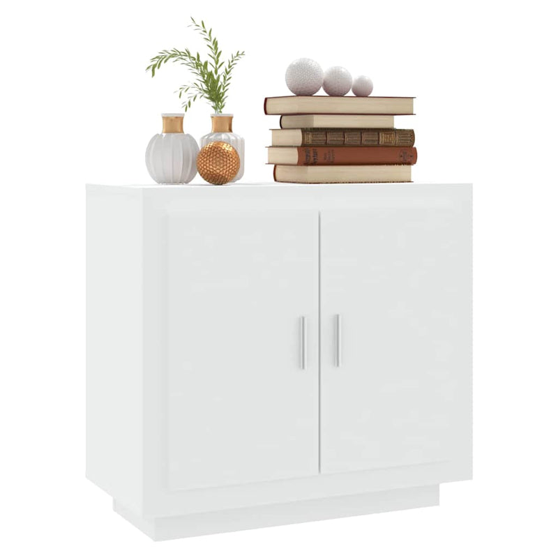 Dulap, alb, 80x40x75 cm, lemn prelucrat