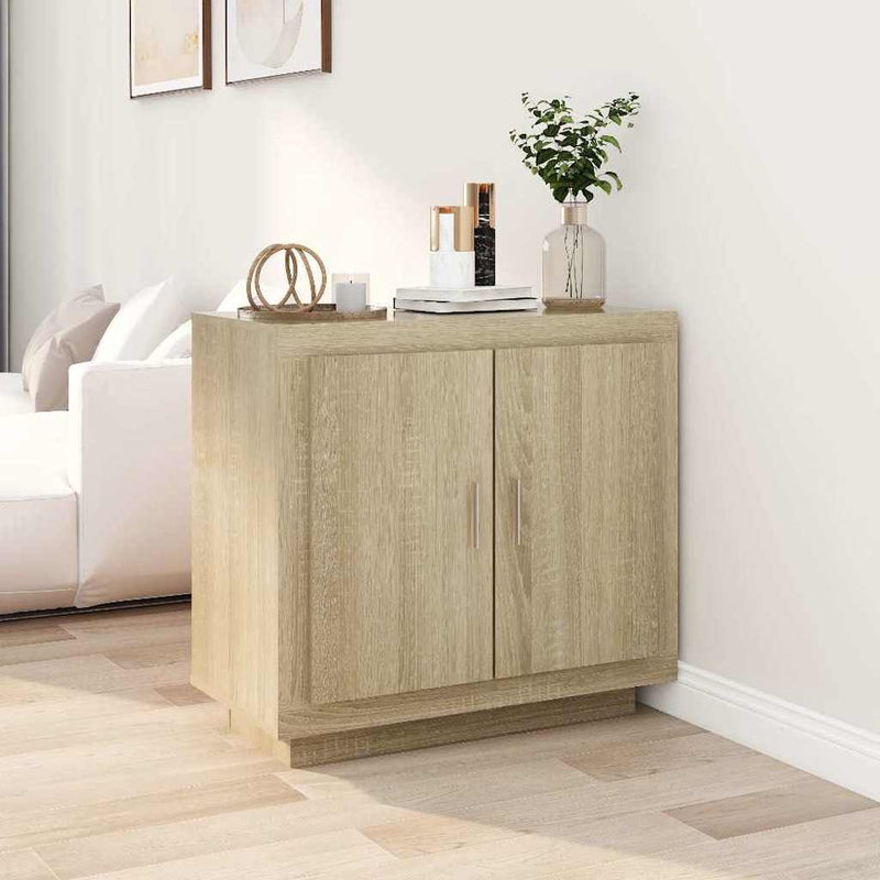 Dulap, stejar sonoma, 80x40x75 cm, lemn compozit
