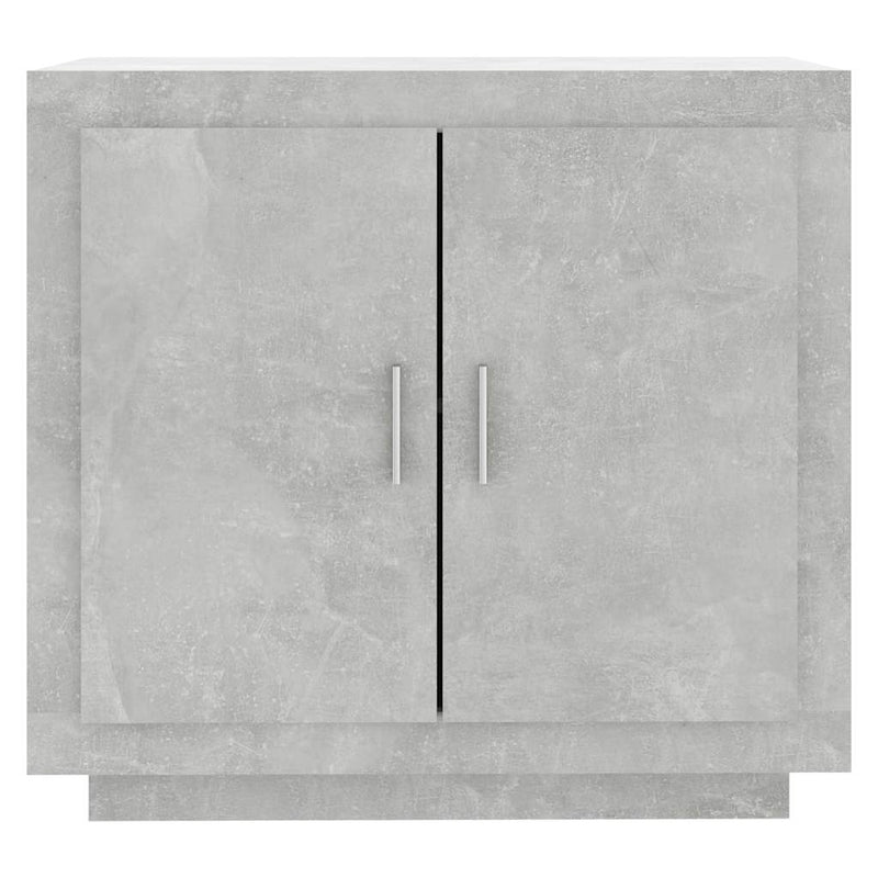 Dulap, gri beton, 80x40x75 cm, lemn prelucrat