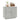 Dulap, gri beton, 80x40x75 cm, lemn prelucrat