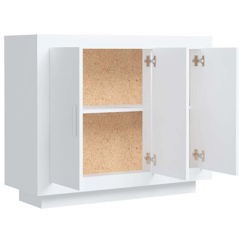Dulap, alb, 92x35x75 cm, lemn compozit