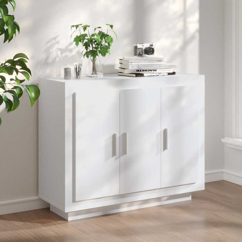 Dulap, alb, 92x35x75 cm, lemn compozit