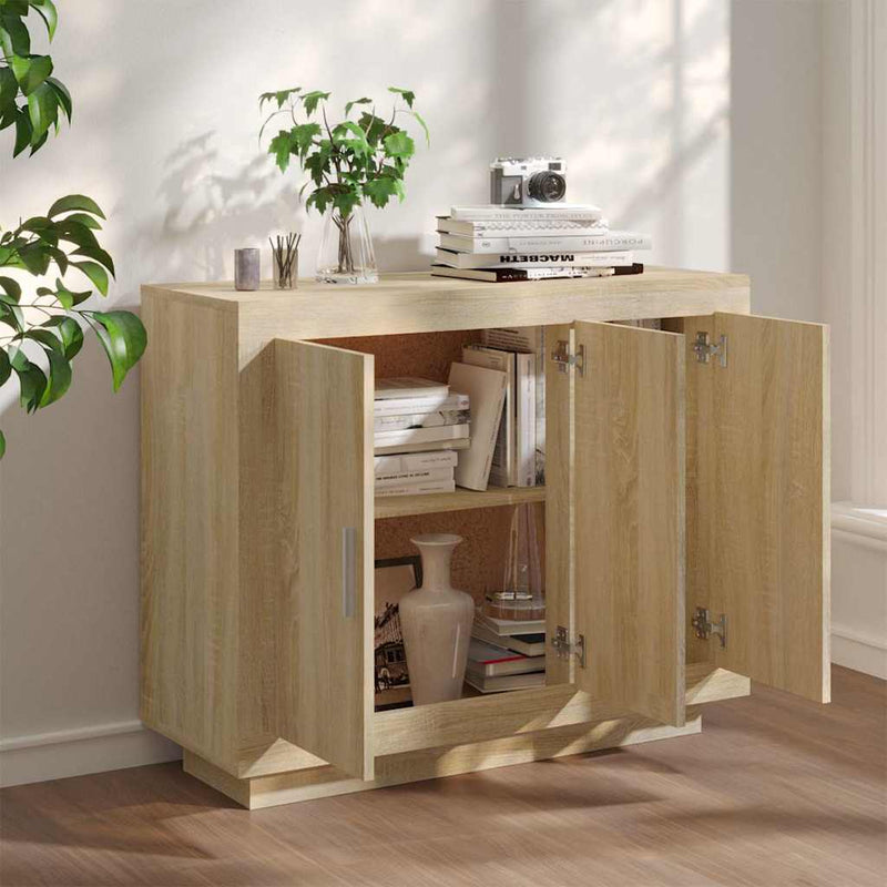 Dulap, stejar sonoma, 92x35x75 cm, lemn compozit