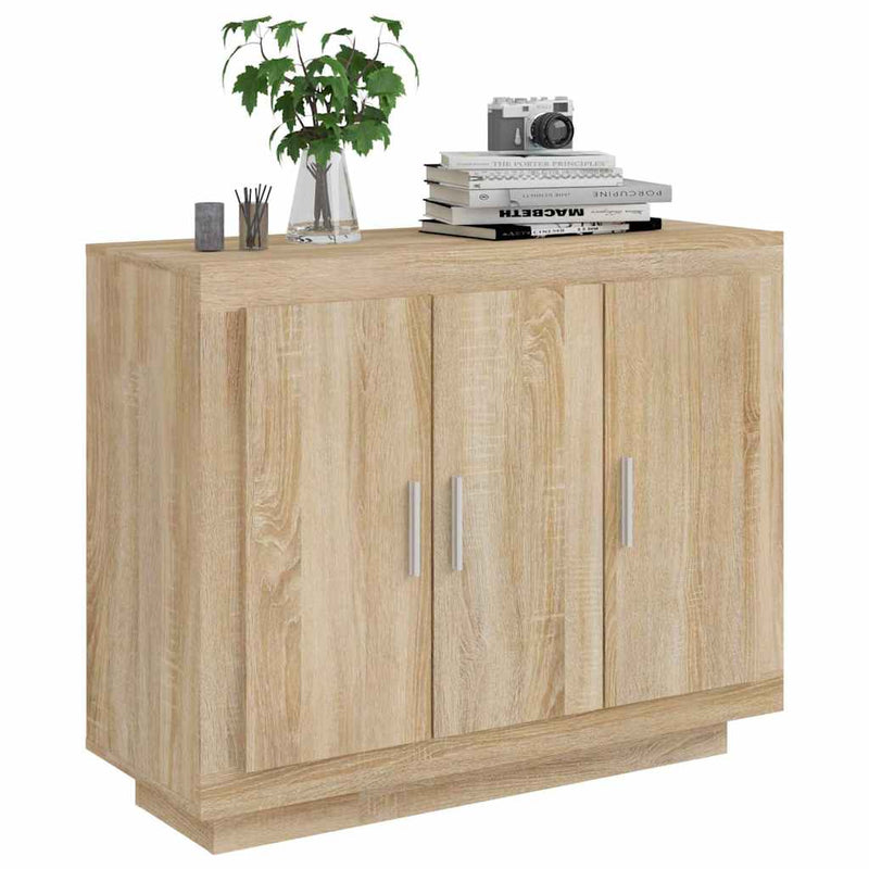 Dulap, stejar sonoma, 92x35x75 cm, lemn compozit