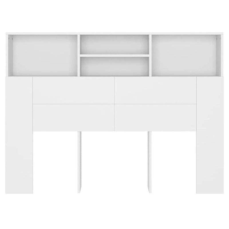 Dulap pentru tăblie de pat, alb, 140x19x103,5 cm