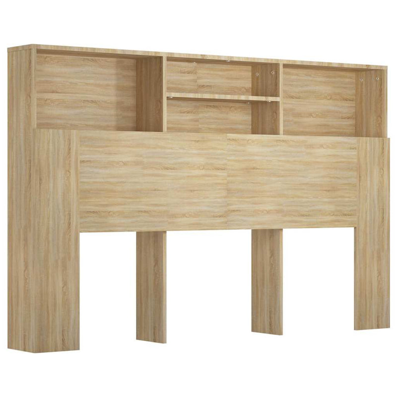 Tăblie de pat cu dulap, stejar sonoma, 160x19x103,5 cm
