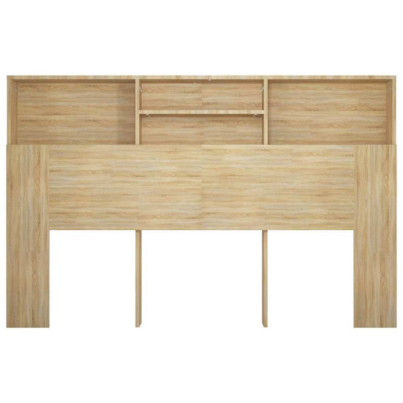 Tăblie de pat cu dulap, stejar sonoma, 160x19x103,5 cm
