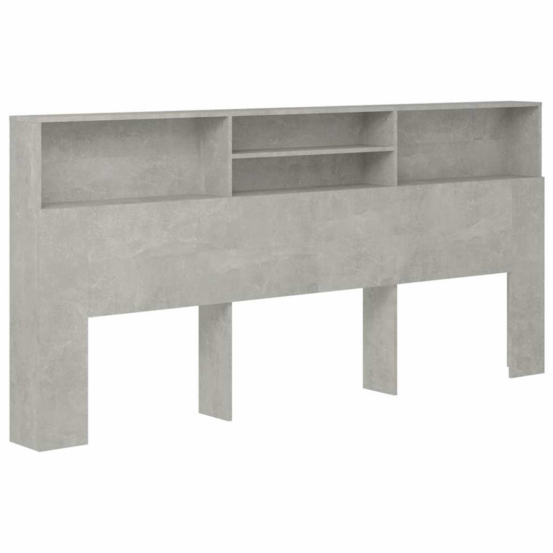 Dulap tăblie, gri beton, 220x19x101,5 cm