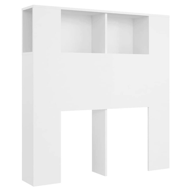 Dulap pentru tăblie de pat, alb, 100x18,5x102,5 cm