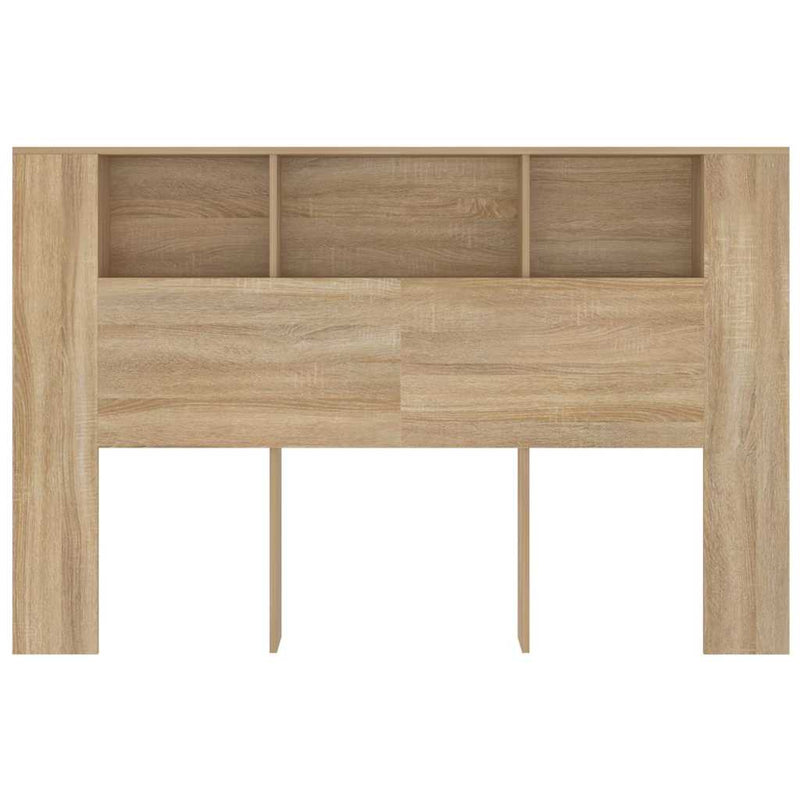 Tăblie de pat cu dulap, stejar sonoma, 160x18,5x104,5 cm