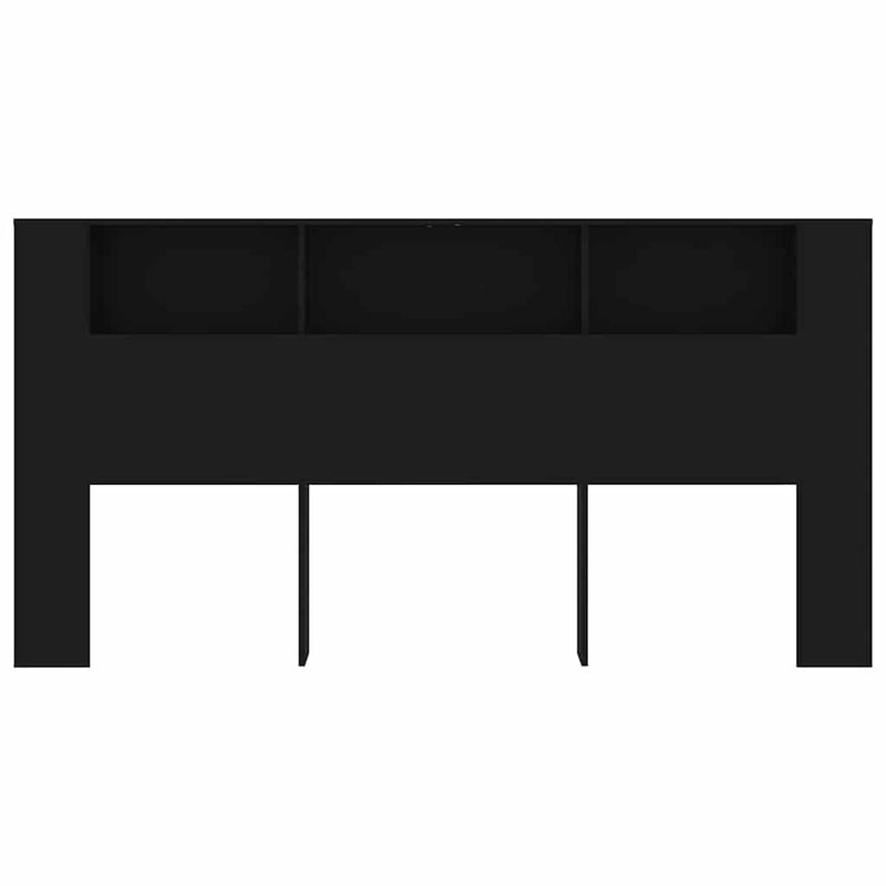 Dulap tăblie, negru, 200x18,5x104,5 cm