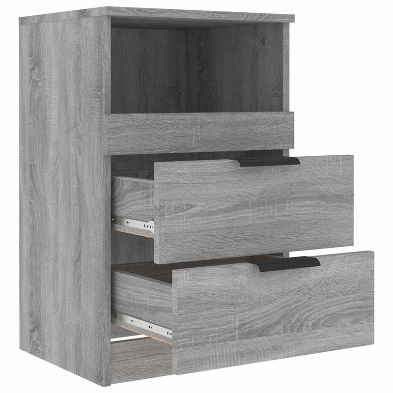 Noptiere 2 buc. Sonoma gri Medium Engineered Wood