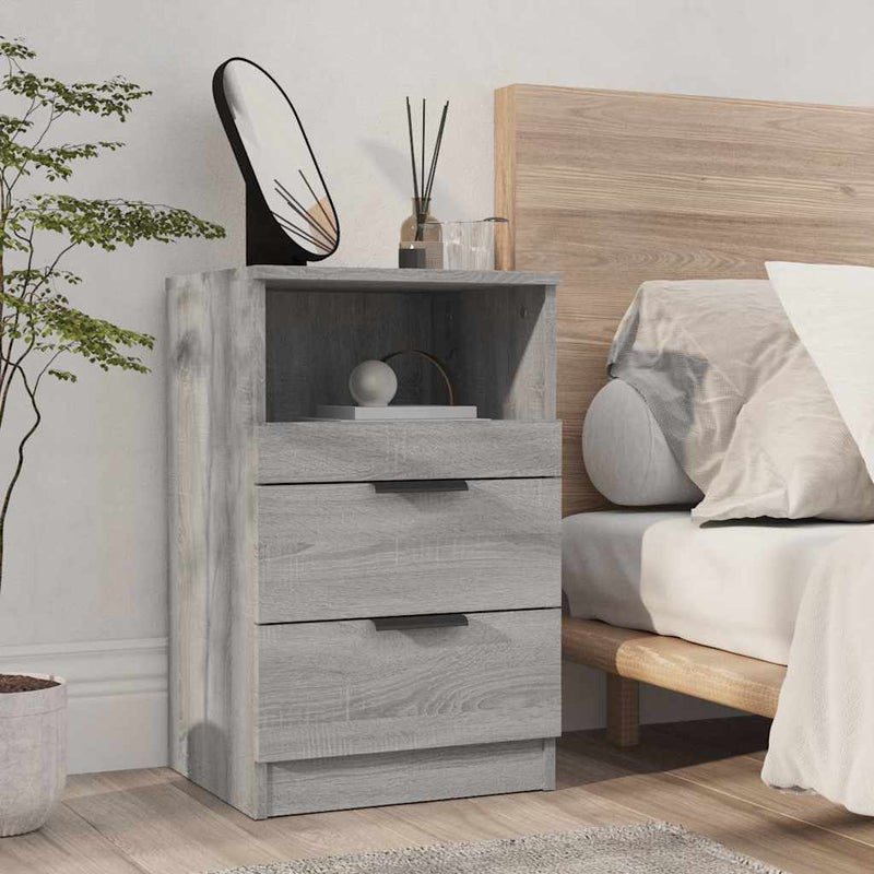 Noptiere 2 buc. Sonoma gri Medium Engineered Wood