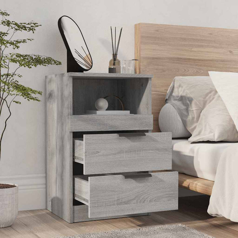 Noptiere 2 buc. Sonoma gri Medium Engineered Wood
