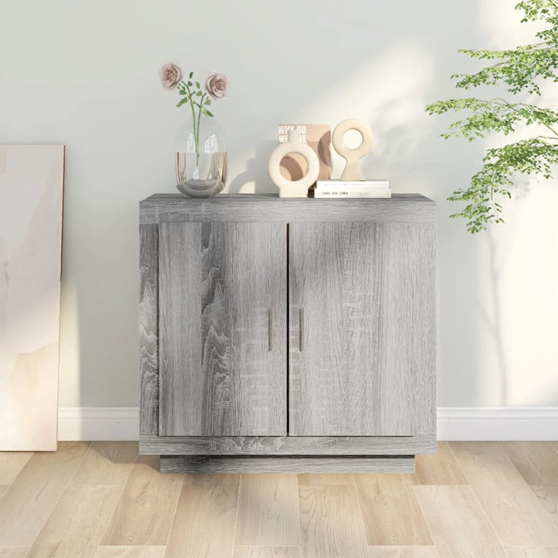 Dulap, sonoma gri, 80x40x75 cm, lemn prelucrat