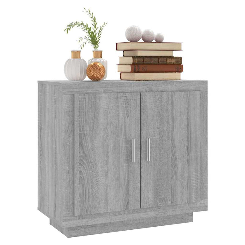 Dulap, sonoma gri, 80x40x75 cm, lemn prelucrat
