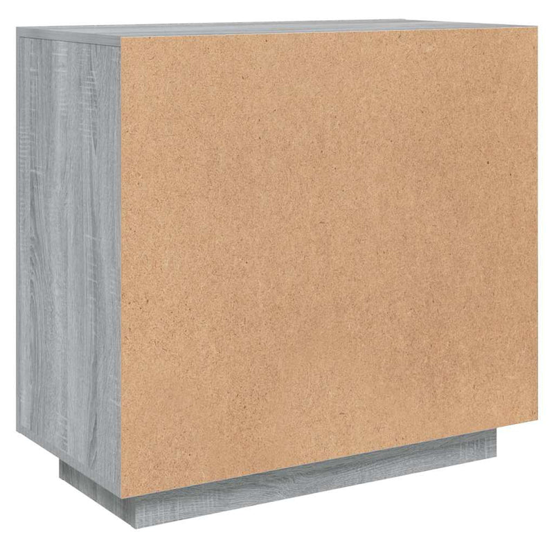 Dulap, sonoma gri, 80x40x75 cm, lemn prelucrat