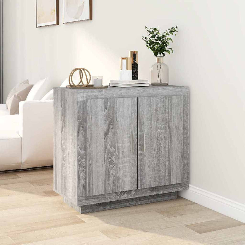 Dulap, sonoma gri, 80x40x75 cm, lemn prelucrat
