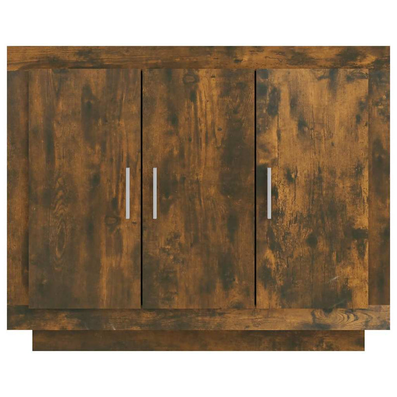 Dulap, stejar afumat, 92x35x75 cm, lemn compozit