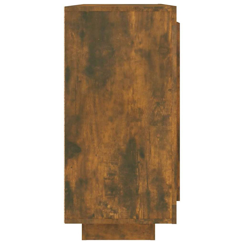 Dulap, stejar afumat, 92x35x75 cm, lemn compozit