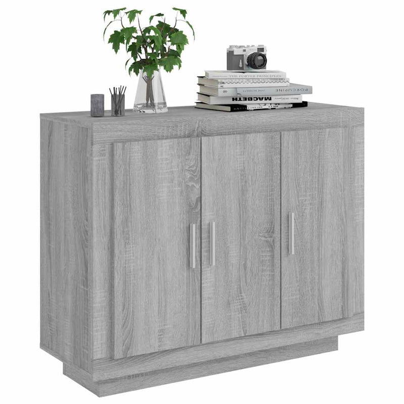 Dulap, sonoma gri, 92x35x75 cm, lemn compozit