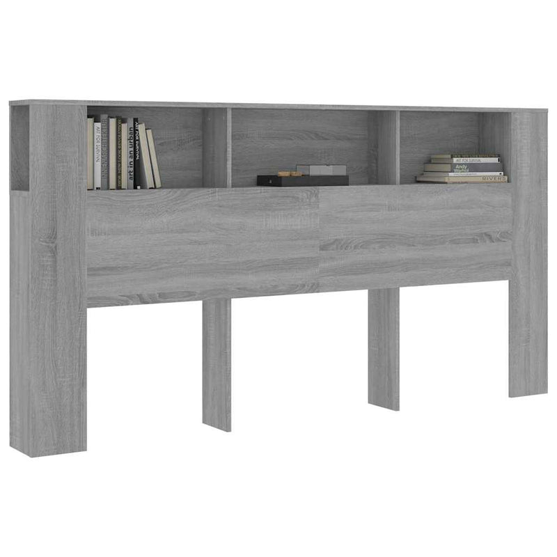 Dulap tăblie, gri sonoma, 200x18,5x104,5 cm