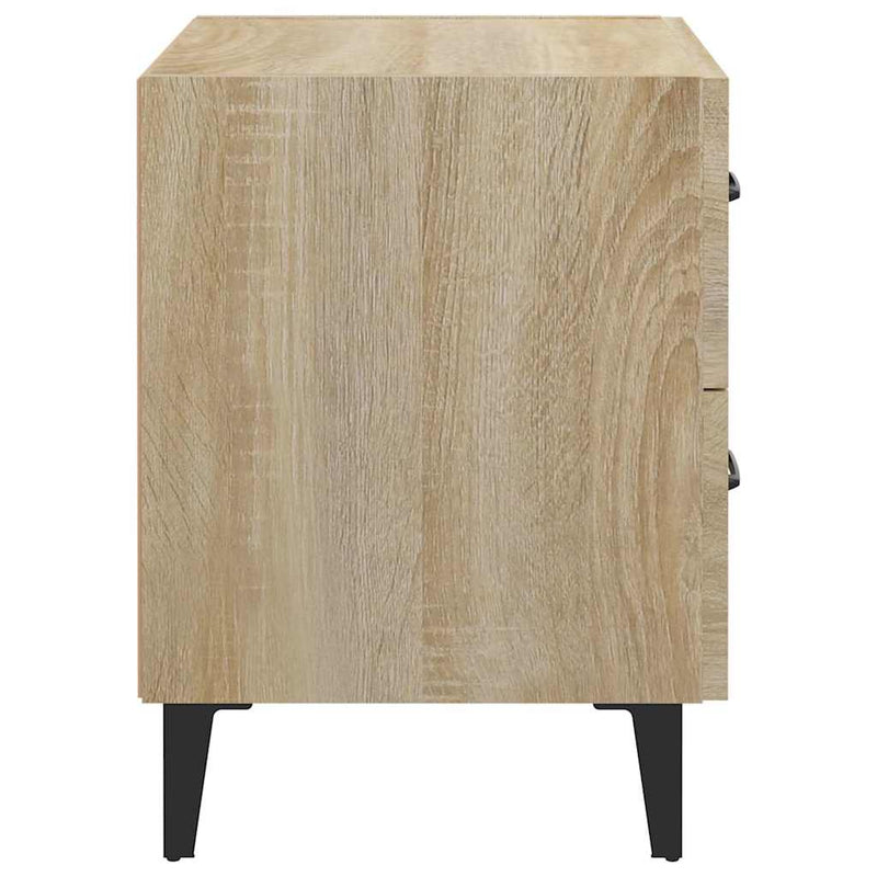 Noptiere, 2 buc., stejar sonoma, 40x35x47,5 cm