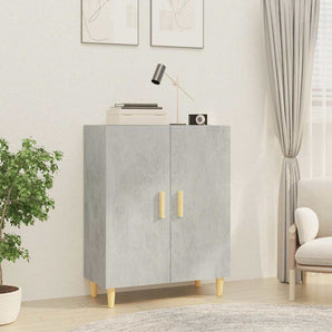 Servantă, gri beton, 70x34x90 cm, lemn prelucrat