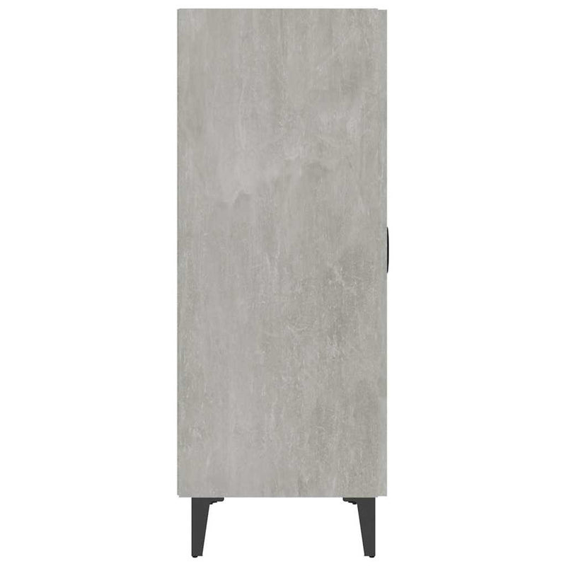 Servantă, gri beton, 70x34x90 cm, lemn prelucrat