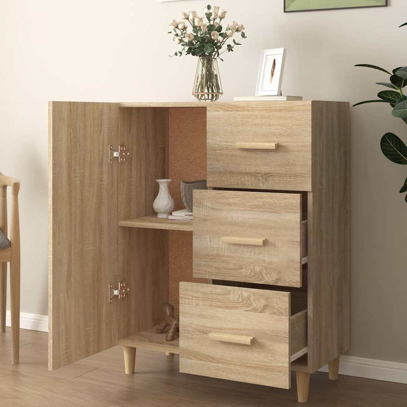 Dulap, stejar sonoma, 69,5x34x90 cm, lemn compozit