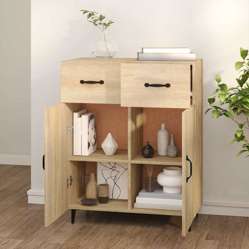 Dulap, stejar sonoma, 69,5x34x90 cm, lemn compozit