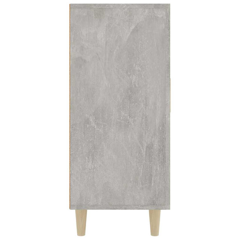 Servantă, gri beton, 90x34x80 cm, lemn compozit