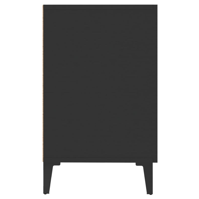 Servantă, negru, 100x36x60 cm, lemn compozit