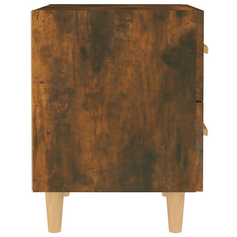Noptiere, 2 buc., stejar afumat, 40x35x47,5 cm