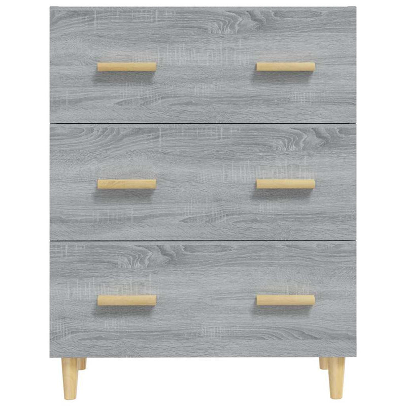 Servantă, gri sonoma, 70x34x90 cm, lemn prelucrat